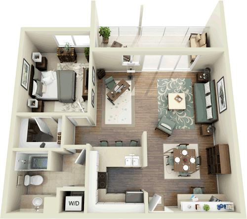 1 bed, 1 bath, 802 sqft, $3,819, Unit 206