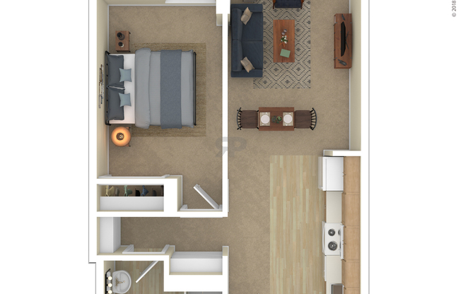 1 bed, 1 bath, 579 sqft, $1,780