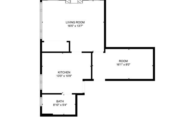 1 bed, 1 bath, $1,000, Unit 3