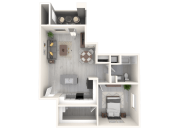 1 bed, 1 bath, 745 sqft, $1,613