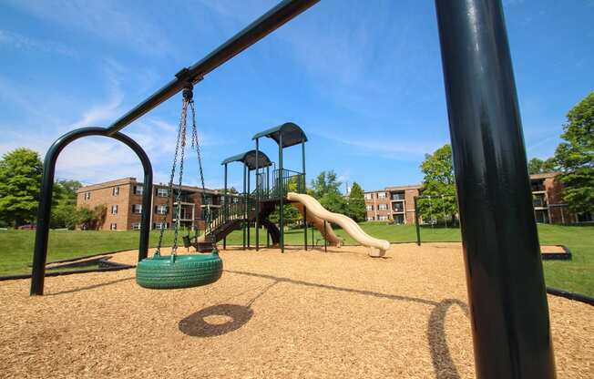 This is a photo of the playground at Montana Valley Apartments in Cincinnati, OH