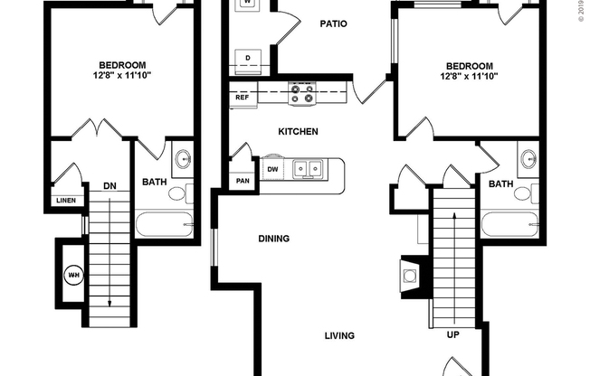 2 beds, 2 baths, 1,055 sqft, $3,382