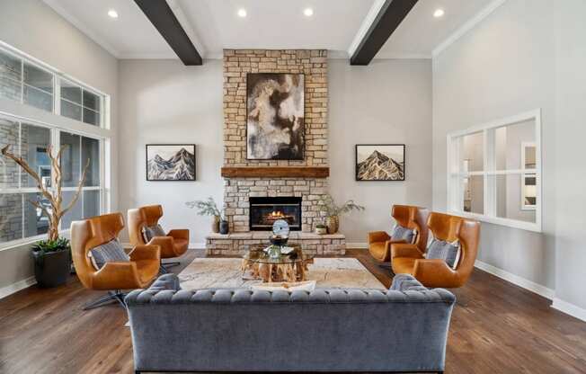 social lounge at Dakota Ridge apartments