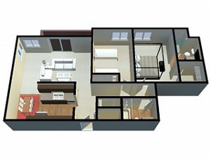 2 beds, 2 baths, 1,050 sqft, $2,471