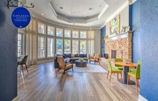 Resident Lounge with Media and Coffee Station.