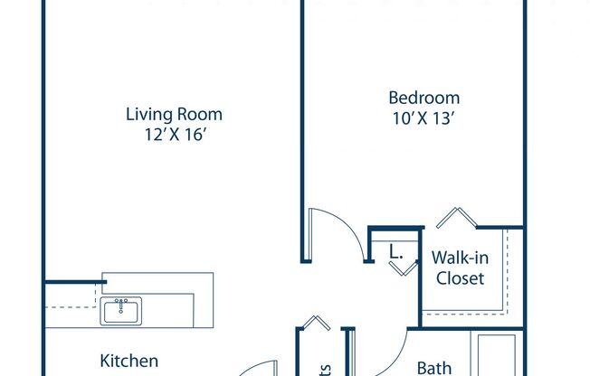 1 bed, 1 bath, 720 sqft, $1,199, Unit B112