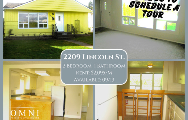 2 beds, 1 bath, $1,795