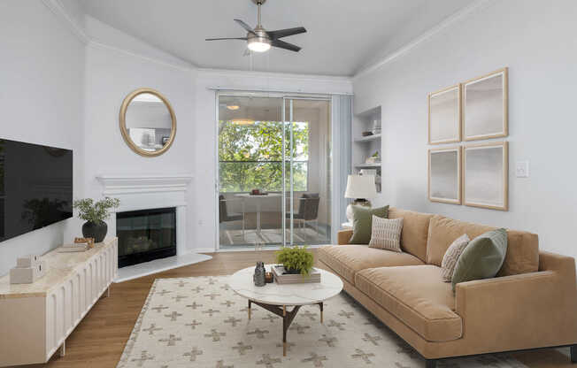 Living Room with Hard Surface Flooring
