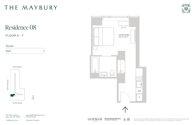 Studio, 1 bath, $3,795, Unit 708