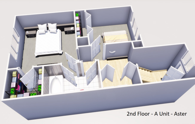 2Br/1.5 Ba -Townhome - Aster Model