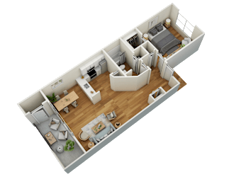 1 bed, 1 bath, 790 sqft, $1,993