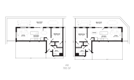 1 bed, 1 bath, 785 sqft, $1,825