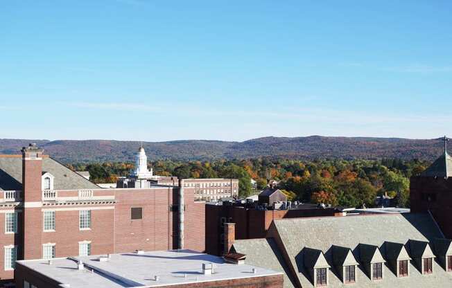 Enjoy the Berkshire scenery from the roof deck