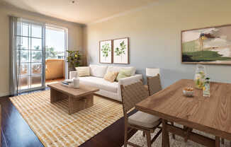 Living Room with Balcony and Hard Surface Flooring