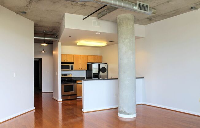 Spacious, beautiful loft with separate bedroom and office for rent in Downtown Atlanta