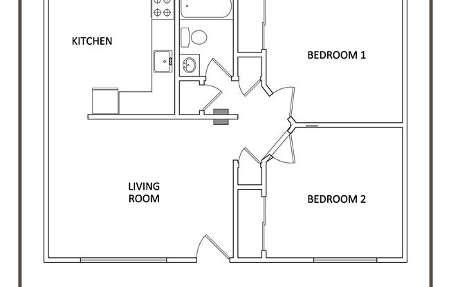 2 beds, 1 bath, 830 sqft, $1,600, Unit 2823-6