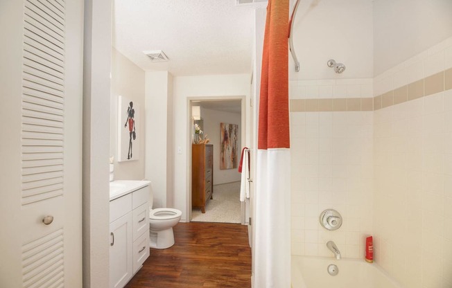 bathroom in two bedroom apartment