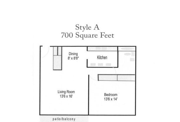 diagram of a sq ft floor plan of a house