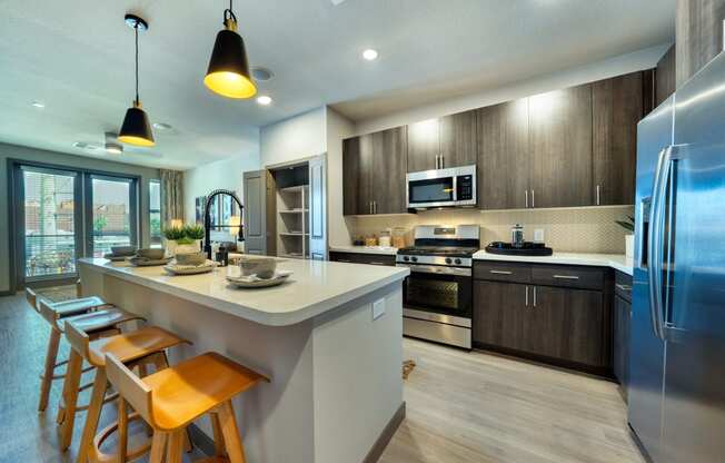 bright cheerful kitchen at The Rey Downtown, Phoenix