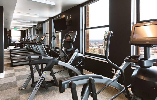 Equipment at Gym at 1525 Broadway, Detroit, MI