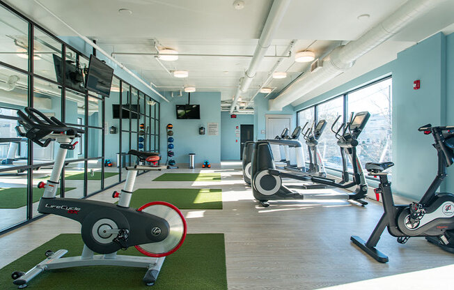 Fitness Center at St. Marys Square Apartments, Raleigh