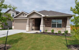 Built in 2023, single story new home on corner lot with an open floorplan