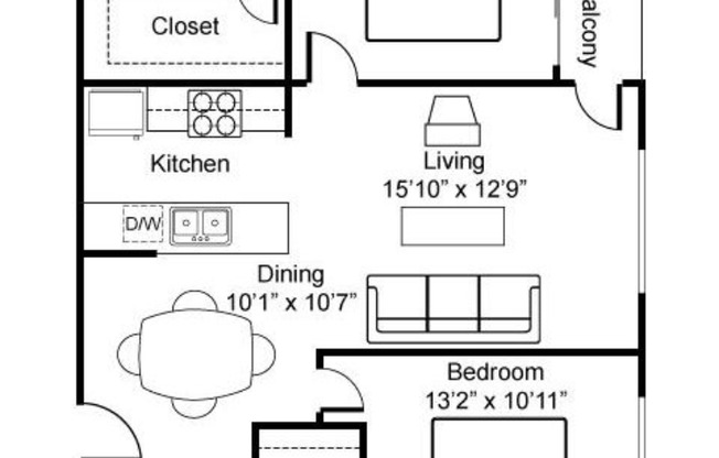 2 beds, 2 baths, 950 sqft, $2,998