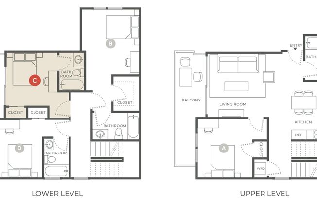 1 bed, 1 bath, 278 sqft, $1,550, Unit 401C