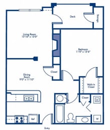 1 bed, 1 bath, 790 sqft, $1,584