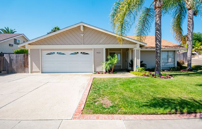 Spacious 4 Bedroom Single Story Home in Oceanside with a Pool!