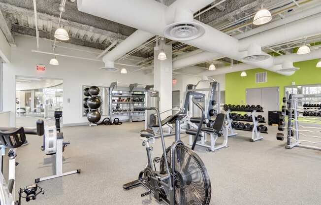 Fitness Center With Updated Equipment at The Oxford Apartments, Oxon Hill, MD 20745