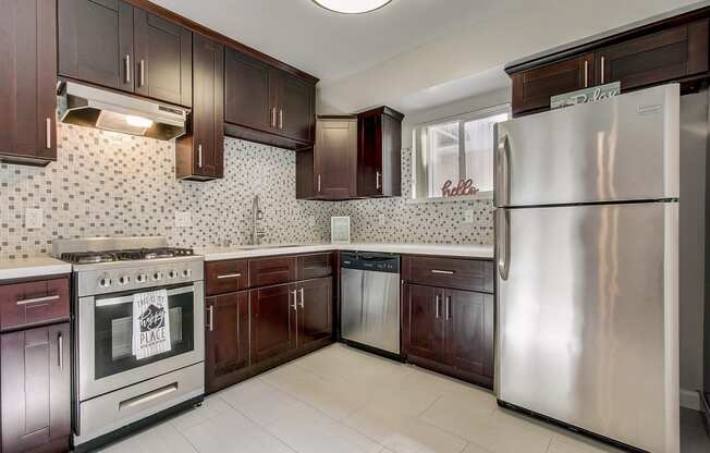 Spacious kitchen in studio apartments and one bedroom apartments