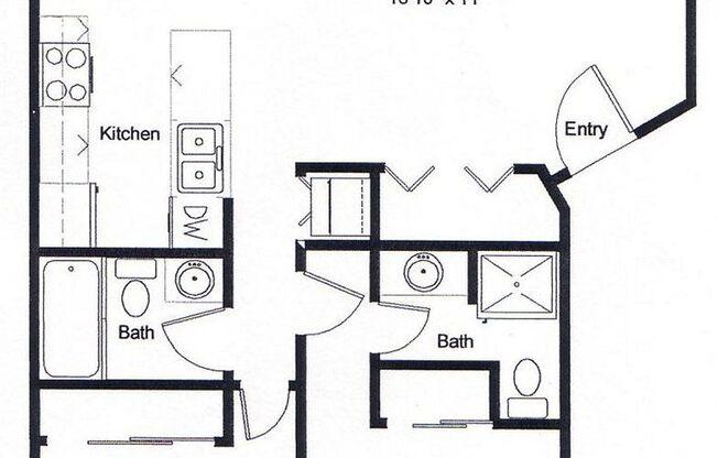 2 beds, 2 baths, 900 sqft, $2,495, Unit 209