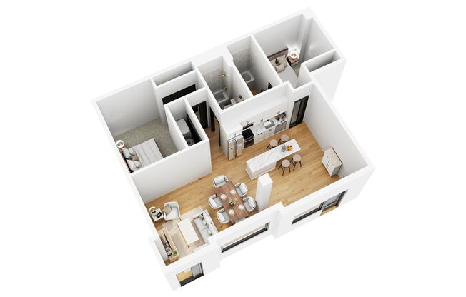 2 beds, 2 baths, 1,175 sqft, $1,865, Unit 9-105