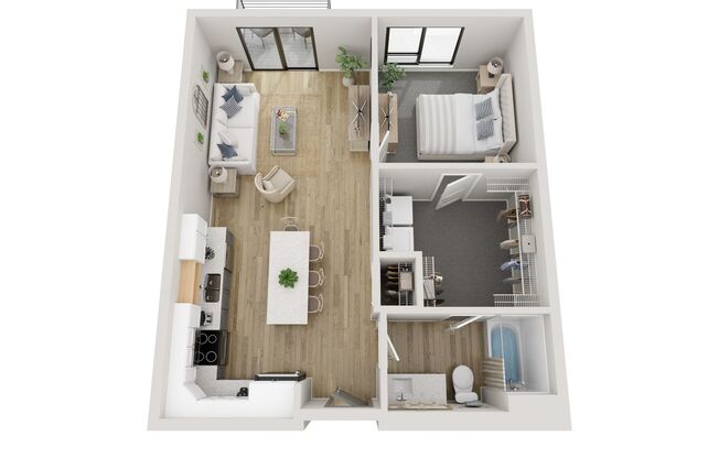 1 bed, 1 bath, 674 sqft, $1,200, Unit 426