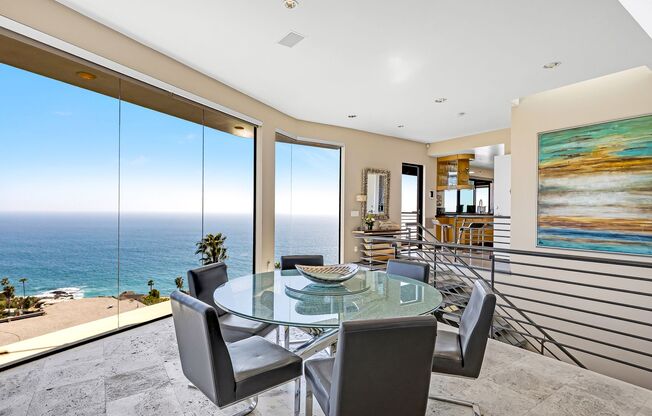 Contemporary Modern Masterpiece with Rooftop Deck and White Water Ocean Views in Laguna Beach