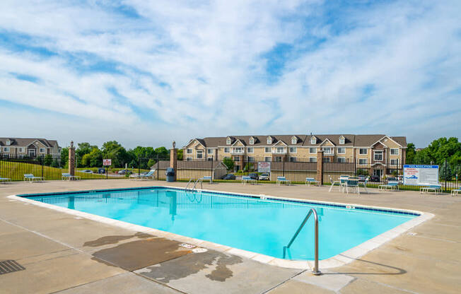 Relaxing Pool at Colonial Pointe at Fairview Apartments, Bellevue, Nebraska