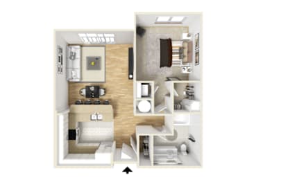 1 bed, 1 bath, 865 sqft, $1,889