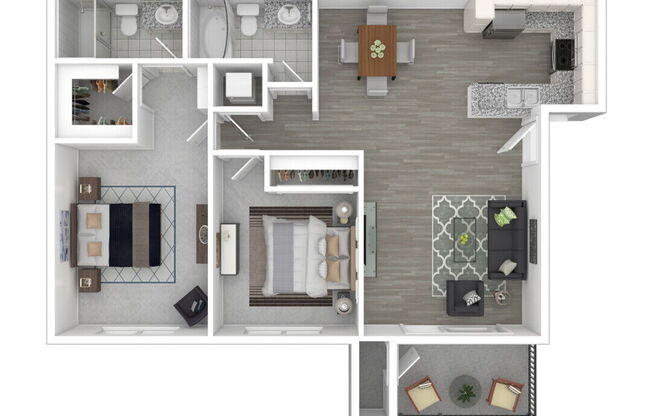 2 beds, 2 baths, 925 sqft, $3,454