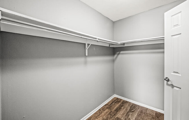 apartment with Walk-In Closets