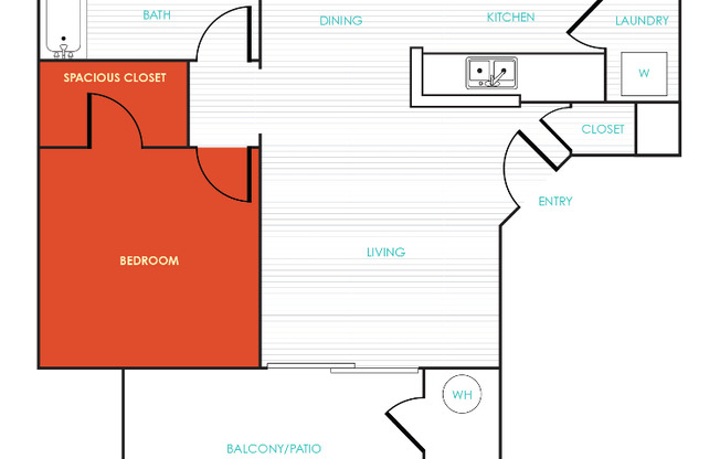 1 bed, 1 bath, 794 sqft, $1,335