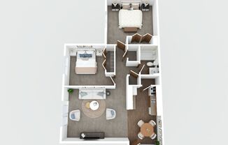 2 beds, 1 bath, 862 sqft, $1,249.99, Unit 1601-308