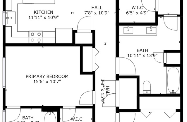 3 beds, 2 baths, 1,320 sqft, $2,695, Unit 606
