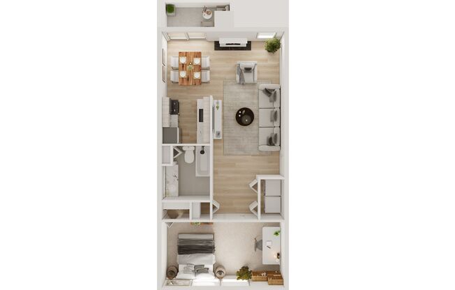1 bed, 1 bath, 671 sqft, $1,675, Unit 0301