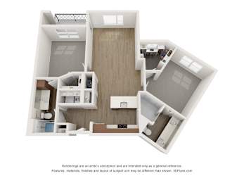 2 beds, 2 baths, 1,128 sqft, $1,710