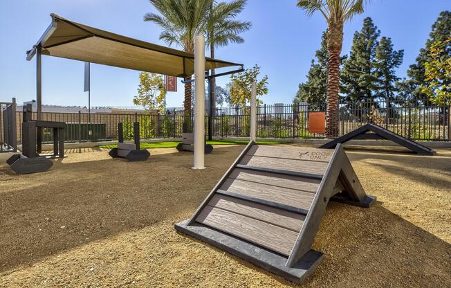 a bench in a park