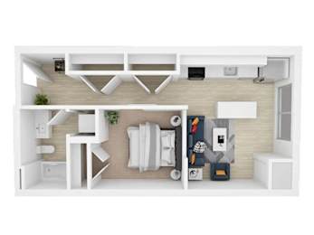 1 bed, 1 bath, 545 sqft, $1,425