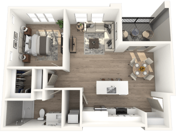 1 bed, 1 bath, 762 sqft, $1,970