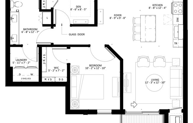 1 bed, 1 bath, 975 sqft, $2,245, Unit 240