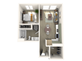 1 bed, 1 bath, 571 sqft, $1,760